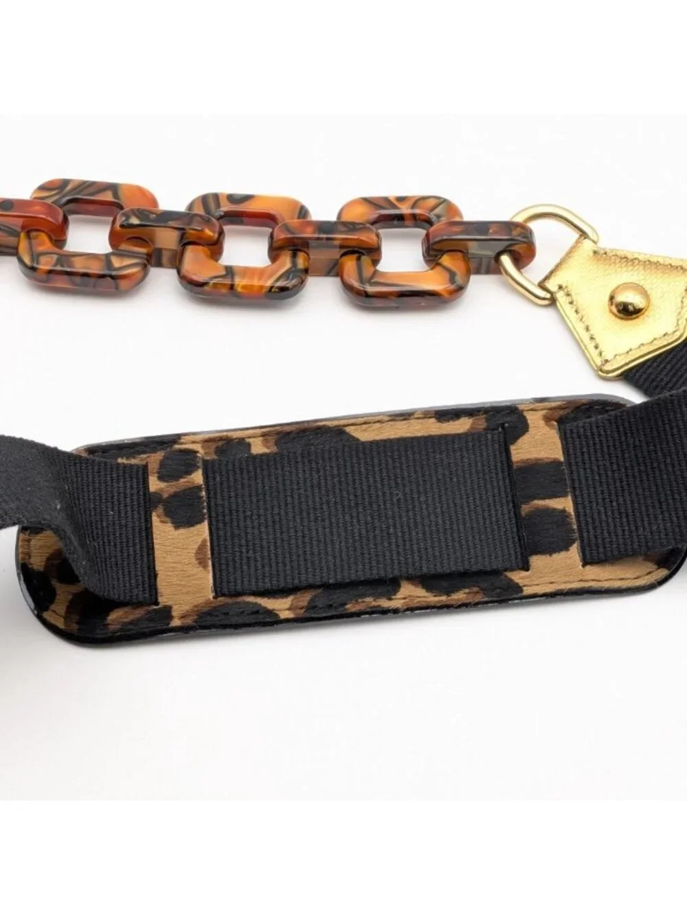 Louis Vuitton Shoulder Strap Leopard Adele Print Tortoiseshell Pattern